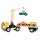 thumbnail image 1 of Cargador de Coches Magnético de Madera Nene Toys – 4 Coches – 2+, 1 of 6