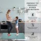 thumbnail image 5 of Juego de Alfombras de Cocina AUTODECO Turquesa 2 Piezas 43x74 cm, 5 of 7
