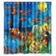 thumbnail image 1 of Cortina de ducha Underwater World Buscando a Nemo, la sirena, juego de cortinas de baño con ganchos, tamaño 66 x 72 pulgadas, 1 of 3