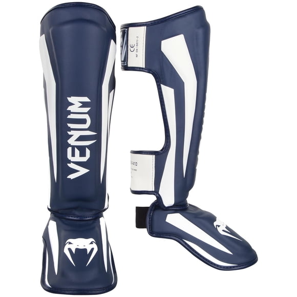 Espinilleras Venum Elite Standup Blanco/Azul Marino XL