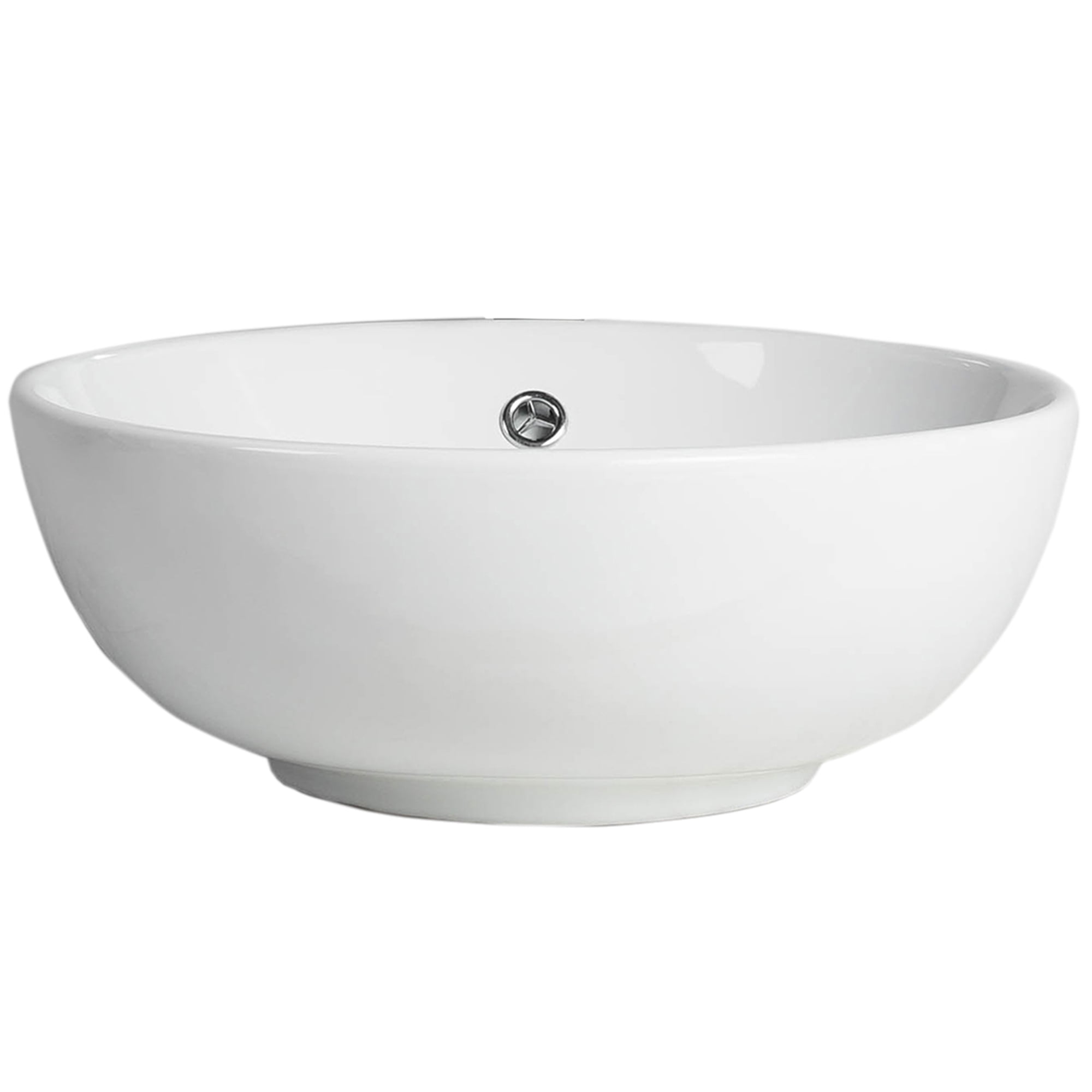 Domsa - Lavamanos Sobreponer Redondo Blanco 43x43x17 Cm