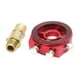 thumbnail image 4 of Filtro De Aceite Sandwich Gauge Sandwich Plate Adapter Reemplazo Aluminio Rojo, 4 of 5