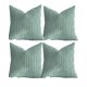 thumbnail image 1 of Pack De 4 Fundas De Cojines Diseño De Maiz 45cm X 45 Cm Verde Menta, 1 of 4