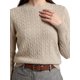 thumbnail image 5 of INSPIRE CHIC Suéter de Mujer de Punto con Cuello Redondo de Manga Larga, Dobladillo Elástico, Capa Base para Otoño e Invierno, Top Casual de Punto Acanalado M Camel, 5 of 6