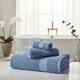 thumbnail image 3 of Toallones De Baño Teng Fei 70 Cm, Set De 3 Unidades Azul Oscuro Lisa, 3 of 3