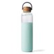 thumbnail image 1 of Botella de agua de vidrio Soma 740 ml sin BPA con funda menta, 1 of 8