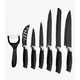 thumbnail image 1 of Set Cuchillos 7 Piezas Juegos Cuchillos Asado Cocina, 1 of 4