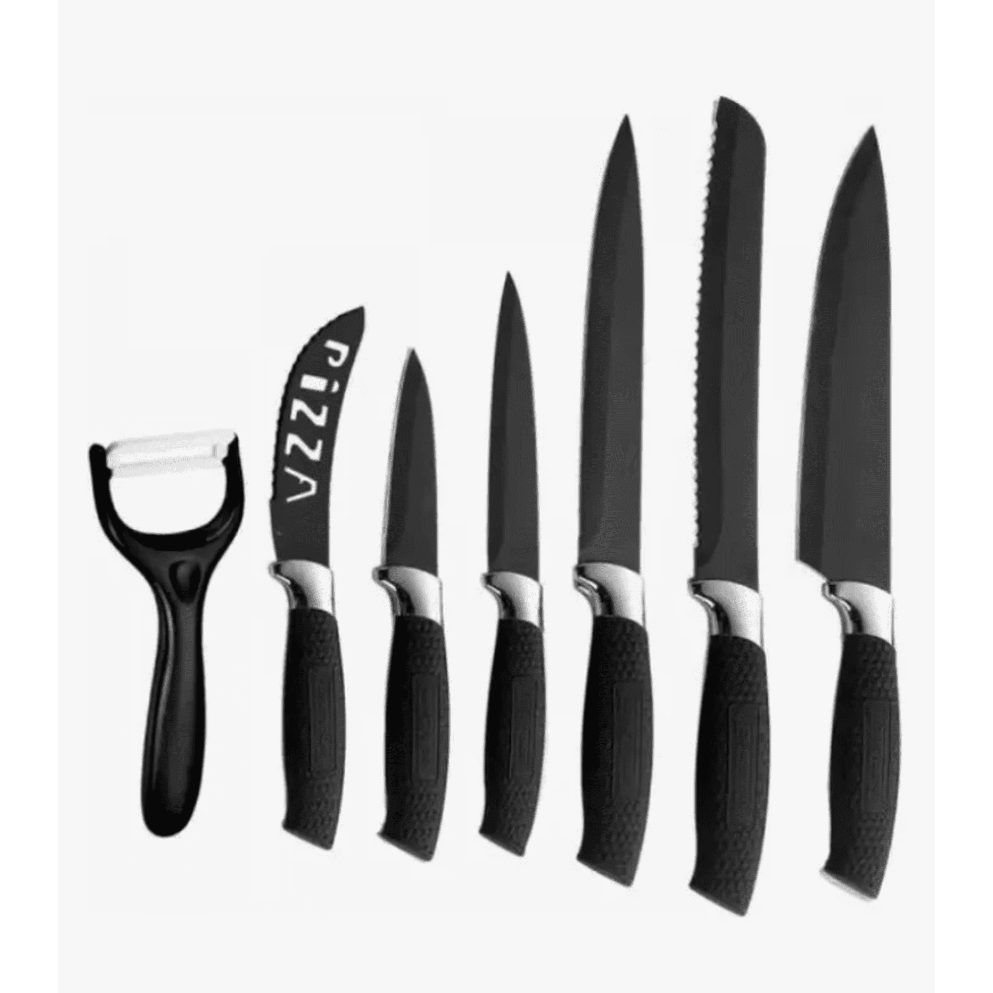 Genérico - Set Cuchillos 7 Piezas Juegos Cuchillos Asado Cocina