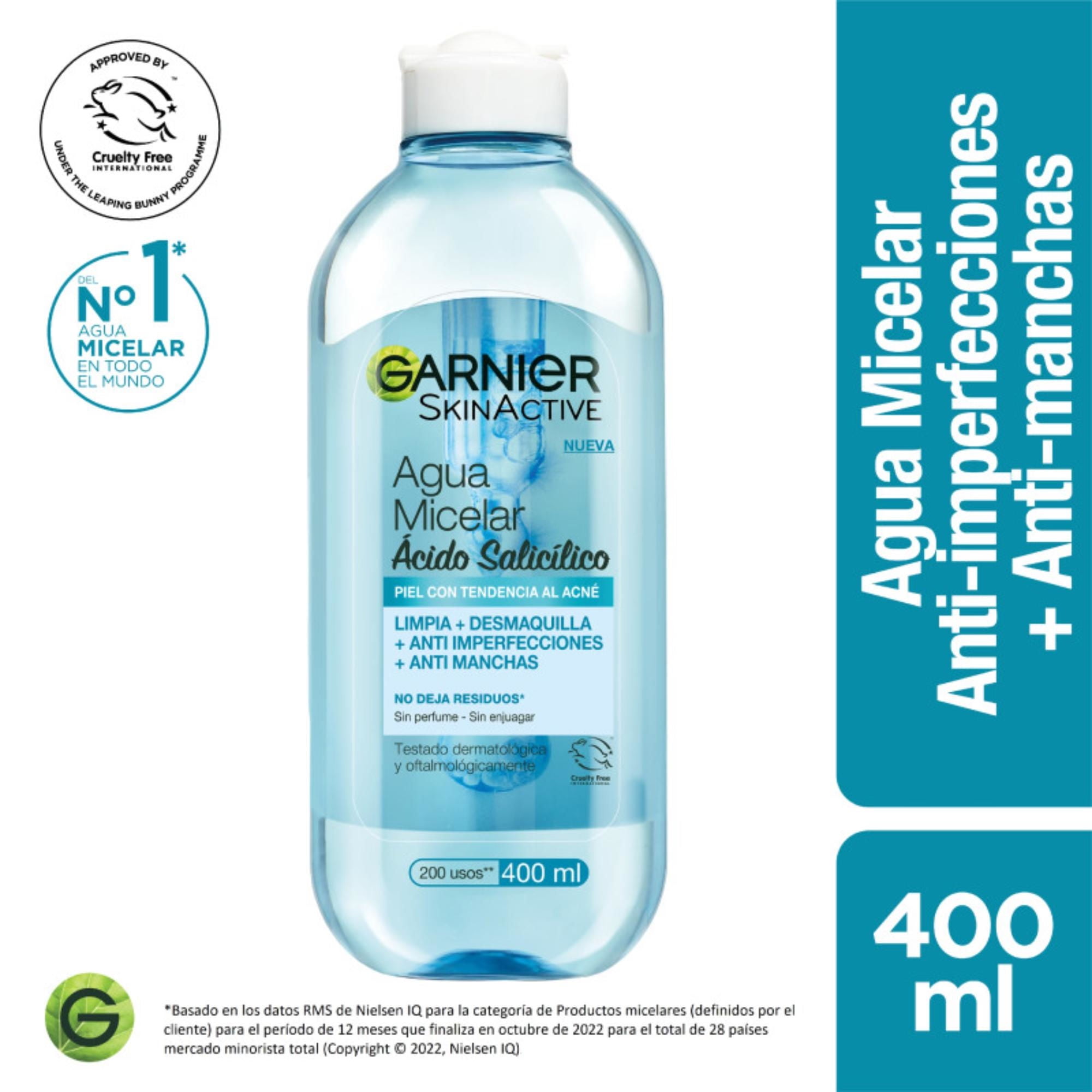 Agua Micelar Anti-imperfecciones Y Anti-manchas 400 ml Garnier Skin Active