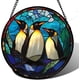 thumbnail image 1 of Colgante ventana vitral gran hamburguesa carne 20cm mono atrapasol puerta jardín cocina exquisito decoración Navidad regalo, 1 of 7
