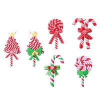 Bothyi - Adornos Navideños Para Dulces, Manualidades Para Vacaciones, Recuerdo De Fiesta Interior Y Exterior, 6 Uds.