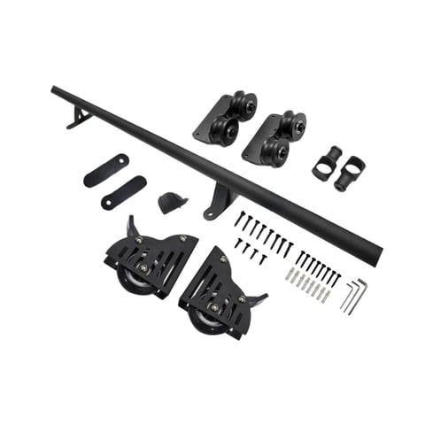 Ioensy - Kit De Herrajes Para Escalera De Biblioteca Rodante Con Rodillo Superior De Alto Rendimiento