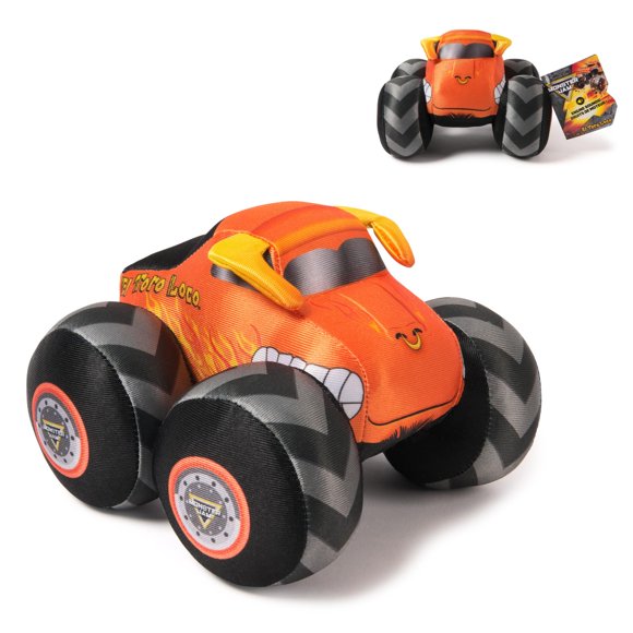 Monster Jam El Toro Loco Camión de Peluche de 18 cm con Sonidos