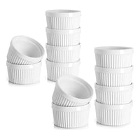 Genérico - Pack 12 Ramekin Pocillo Soufflé Apto Para Horno 160Ml