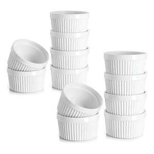 Genérico - Pack 12 Ramekin Pocillo Soufflé Apto Para Horno 160Ml