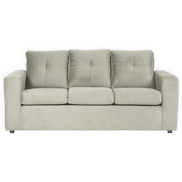 Sofá Emanuel 3 Cuerpos - Tela Felpa Beige