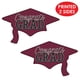 thumbnail image 3 of Recortes de graduación Beistle color borgoña Congrats Grad, 2 piezas, 3 of 7