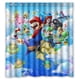 thumbnail image 1 of Cortina de ducha de Super Brothers Mario, juego de cortina de baño con ganchos, tamaño 60 x 72 pulgadas, 1 of 3