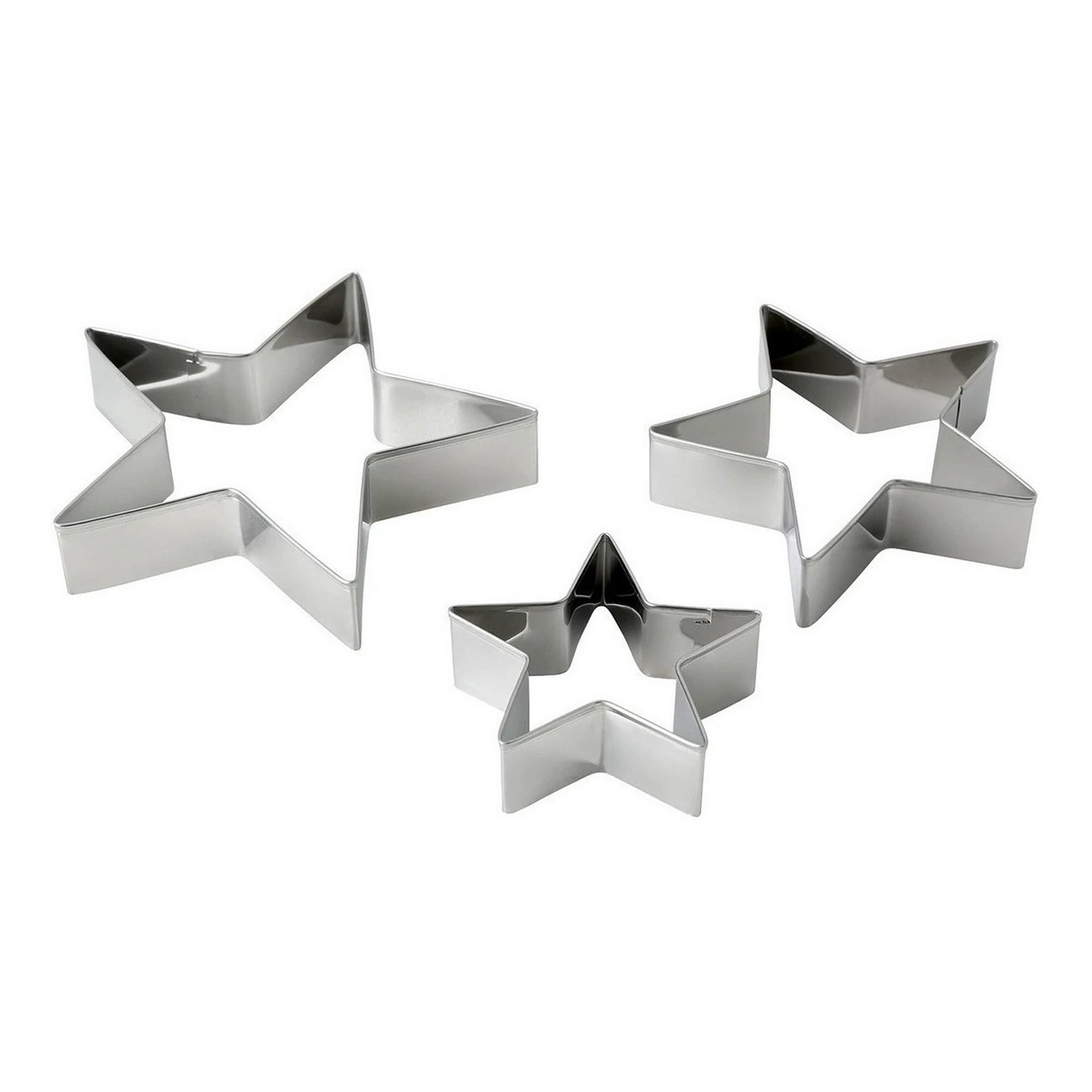 Genérico - Pack 3 Molde De Galleta Cortador Estrella Molde Estrella