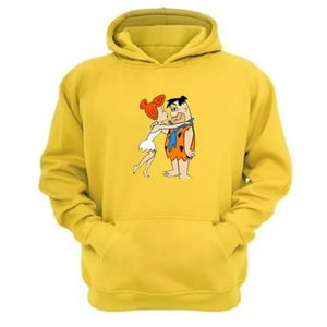 Genérico - Polerón Canguro Los Picapiedras Amarillo Talla L Unisex