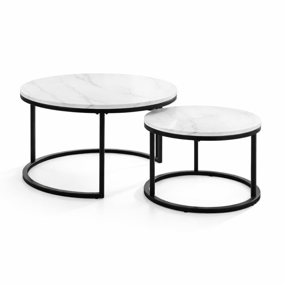 Genérico - Set 2 Mesas De Centro Nido Diseño Moderno