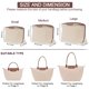 thumbnail image 2 of Felt Purse Organizer Insert for Longchamp Le Pliage L Bag, Beige, 2 of 3