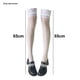 thumbnail image 2 of Medias de seda hasta el muslo para mujer, calcetines de silicona con encaje y lazo de satén., 2 of 5