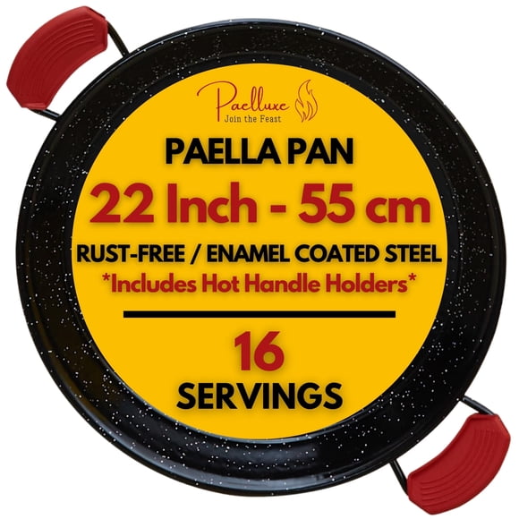 Sartén para Paella Paelluxe 55 cm Acero al Carbono Esmaltado