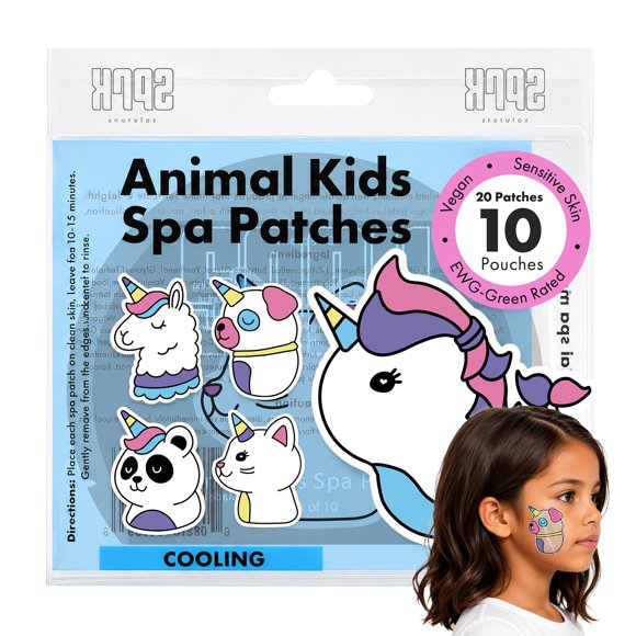 Mascarilla facial Sprk Naturals para niños vegana - 20 parches