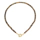 thumbnail image 1 of Collar gargantilla ojo de tigre 6mm chapado en oro 18k Terranova, 1 of 3