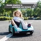 thumbnail image 3 of Auto Electrico Niños Karting Con Control, Luz Y Sonido Turquesa, 3 of 8