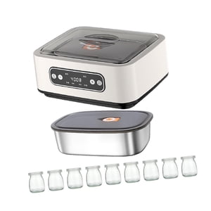 Magideal - Yogurtera De Calentamiento A Temperatura Constante, Yogur Casero Profesional Para Hacer Tú Mismo, Máquina De Fermentación Silenciosa De Acero Inoxidab Con Taza
