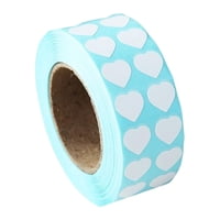 Magideal - Etiquetas De Pintura De Diamantes 1 Rollo / 3000 Piezas Etiqueta De Nombre Etiqueta De Propósito Codificación De Color Etiquetas Adhesivas Térmicas Forma De Corazón