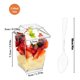 thumbnail image 2 of Pack X50 Vasos Acrílico Con Tapa Para Postres 150ml+cucharas, 2 of 8