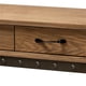 thumbnail image 5 of Mesa consola Kellyn de roble vintage con 3 cajones, 5 of 8