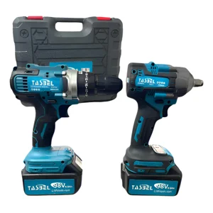 Genérico - Kit Llave De Impacto Y Taladro 98V