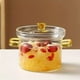 thumbnail image 1 of 1pc, Glass Mini Saucepan With Cover, Glass Pots For Cooking, Clear Cooking Pots, Microwave Safe, Kitchen Utensils, Kitchen Gadgets, Kitchen Accessories, Home Kitchen Items, Pots, 1 of 3