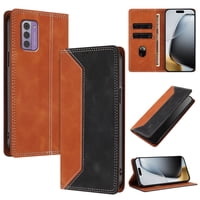 Funda Foxdock Para Nokia G42 De Cuero Premium Bicolor Con Ranuras Rfid, Carcasa Tipo Billetera Antigolpes Y Soporte Plegable
