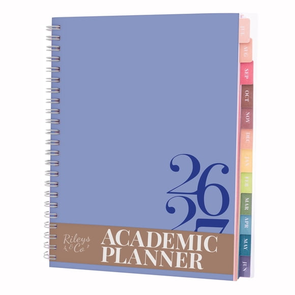 Agenda Rileys & Co 2026‑2027 8 x 6 pulgadas Azul
