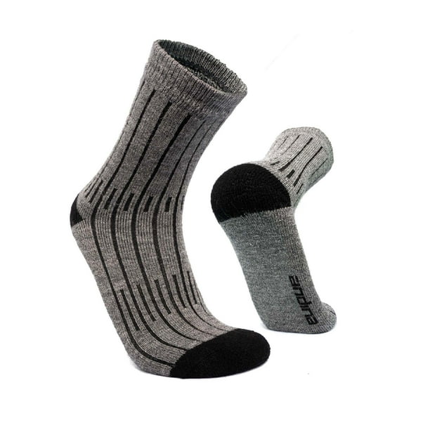 Calcetines MERINO y ALPACA térmicos y acolchados para montañismo y trekking en climas fríos para mujer y hombre