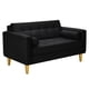 thumbnail image 2 of Sofa Retro 2C Felpa 01 Negro, 2 of 6