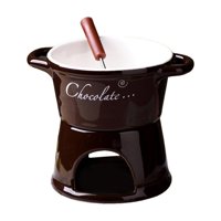 Magideal - Olla Para Fondue , Juego De Ollas Para Fondue, Electrodomésticos De Cocina, Juego De Cuencos Para Olla Caliente De 300 Ml Para Postre, Marrón