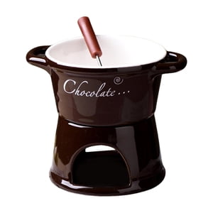 Magideal - Olla Para Fondue , Juego De Ollas Para Fondue, Electrodomésticos De Cocina, Juego De Cuencos Para Olla Caliente De 300 Ml Para Postre, Marrón