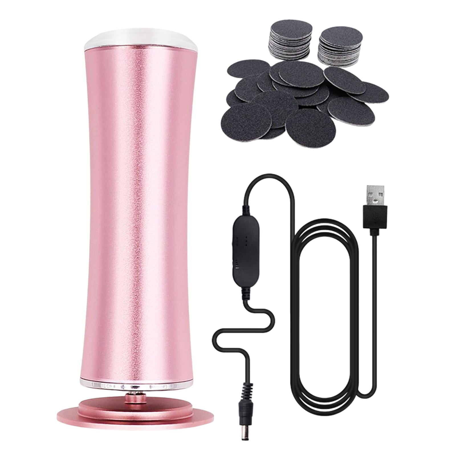 Ioensy - Removedor De Callos De Pie Eléctrico Kit Portátil Eliminación De Piel Muerta Masajeador Rosa
