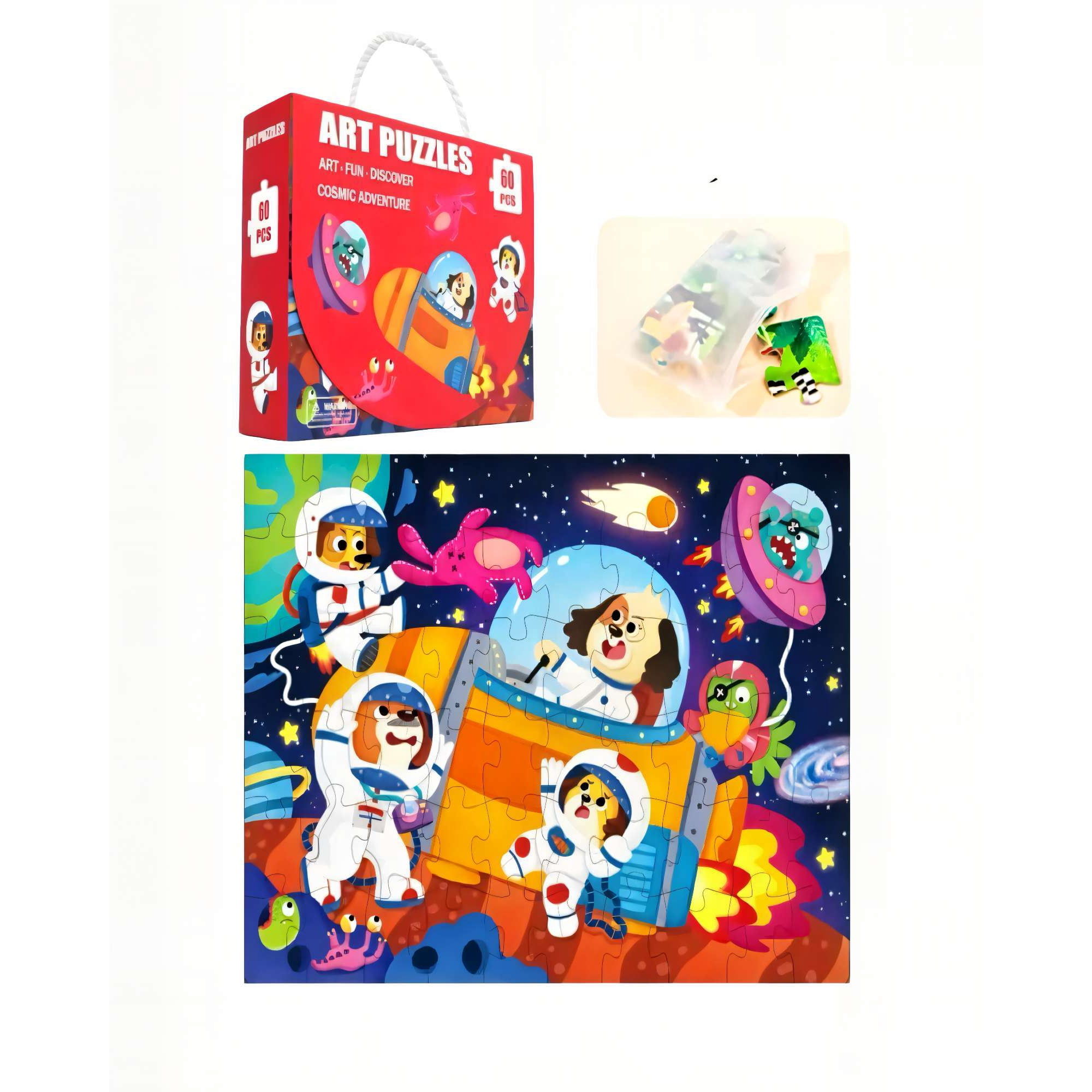 Genérico - Rompecabeza Para Niños De 60 Piezas Astronauta 44cm X 31cm