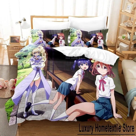 Soushin Shoujo Matoi Bedding Set Bed Set Adult Kid Bedroom Duvet cover Sets Bed Sheet Set Bed Sheets