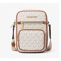 Cartera Michael Kors Womens Jet Set Medium Signature Logo Crossbody Bag 35T4Gttc6B150 Vanilla