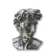 thumbnail image 1 of Figura decorativa David moderno plateado, 1 of 2