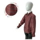 thumbnail image 1 of Camisa Cuadrille Para Traje Huaso Niño Y Juvenil Rojo Negro, 1 of 3
