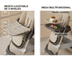 thumbnail image 3 of Silla De Comer Plegable Para Bebé Con Mesa Ajustable Ruedas Silla Comedor Beige, 3 of 5